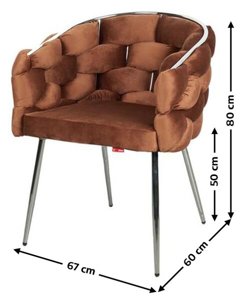 Scaun Living Tapitat KJC14 Maro
