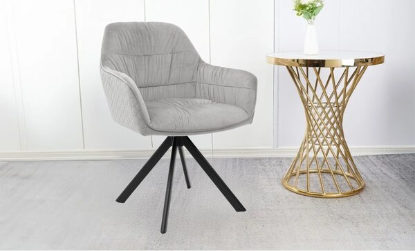Scaun Living Tapitat KJC3846 Gri