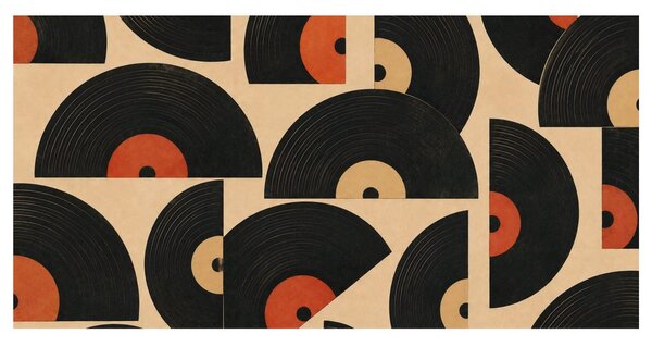 Tablou cercuri vinil stilate