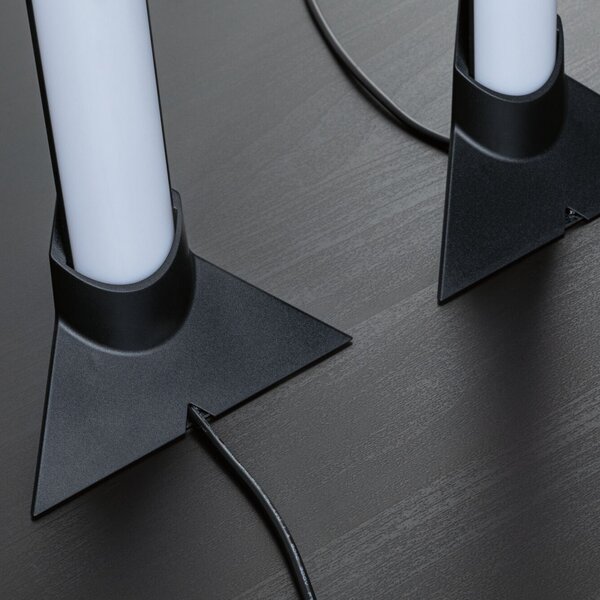 Paulmann set de 2 EntertainLED Lightbar Dynamic RGB 30cm bază, reglabil, Negru, Camera de zi / sufragerie, Metal, Modern