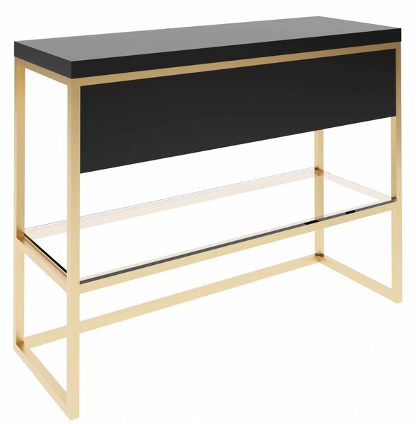 Baltica Design Trine consolă 60x40x75 cm negru-auriu 5904107906355