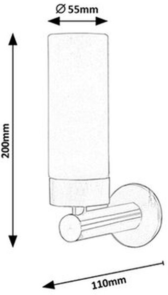 Rabalux Betty lampă de perete 1x4 W crom-sticlă opal 5713