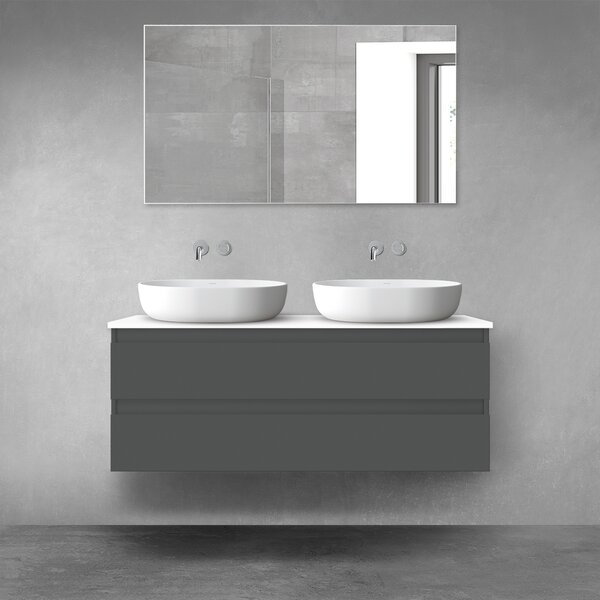 Oltens Vernal dulap 120x45.6x47 cm sub chiuveta pe perete grafit 60019400