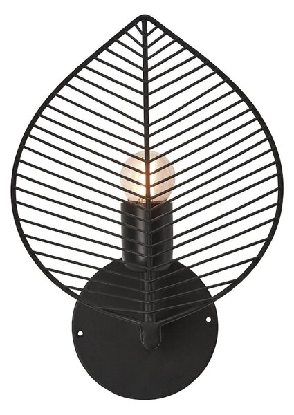 PR Home Elm aplică cu ștecher, negru, Negru, Camera de zi / sufragerie, Metal, Scandinavă