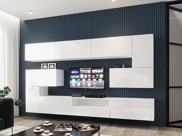 Mobilier living Berny 57 (alb + Alb lucios). 1087176