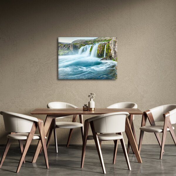Tablou - Stânci și cascade (70x50 cm)