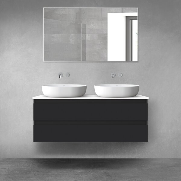 Oltens Vernal dulap 120x45.6x47 cm sub chiuveta pe perete negru 60019300