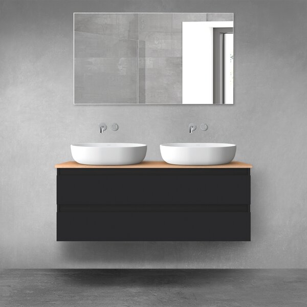 Oltens Vernal dulap 120x45.6x47 cm sub chiuveta pe perete negru 60019300