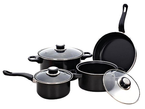 Set gatit 13 piese, Ustensile din silicon, Negru
