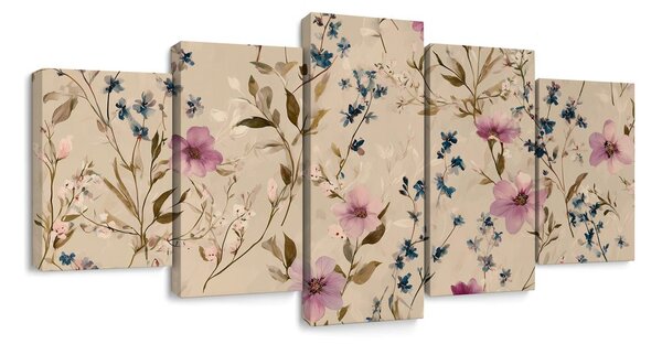 Tablou 5-piese armonie florală