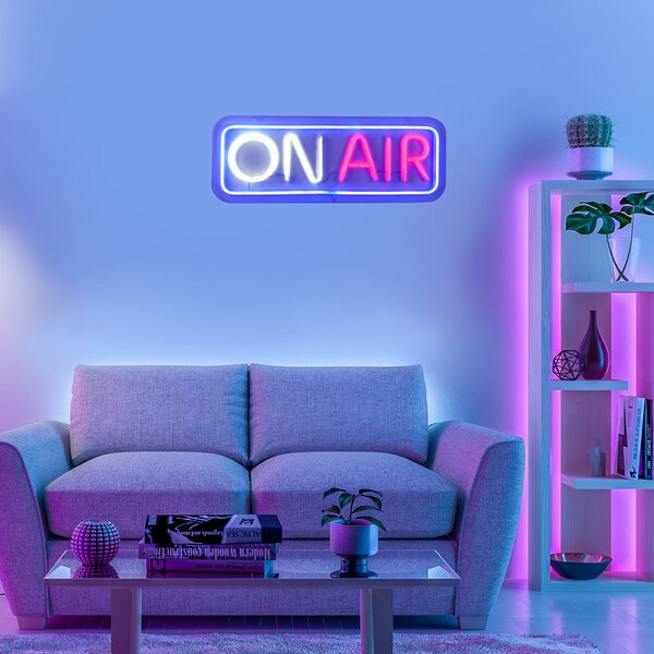 JUST LIGHT. GmbH Neon On Air aplică LED, USB, Multicolor, Camera de zi / sufragerie, Plastic, Modern