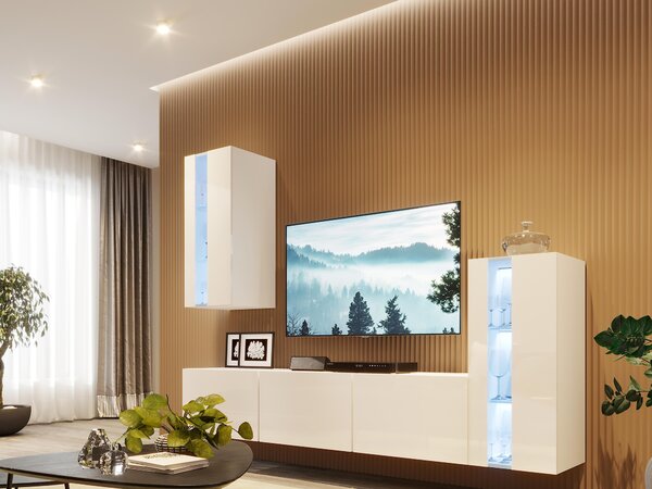 Mobilier living Berny 73 (alb + Alb lucios). 1087208