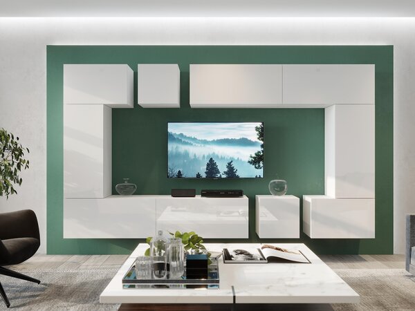 Mobilier living Berny 71 (alb + Alb lucios). 1087204