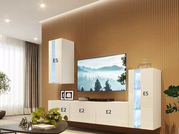 Mobilier living Berny 73 (alb + Alb lucios). 1087208