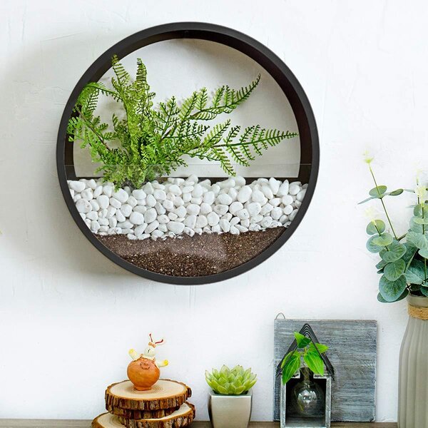 Etajera rotunda de perete, 18 cm diametru