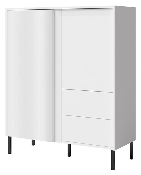 Comodă Munkki 1 (alb + negru). Promo -20%. 1087324