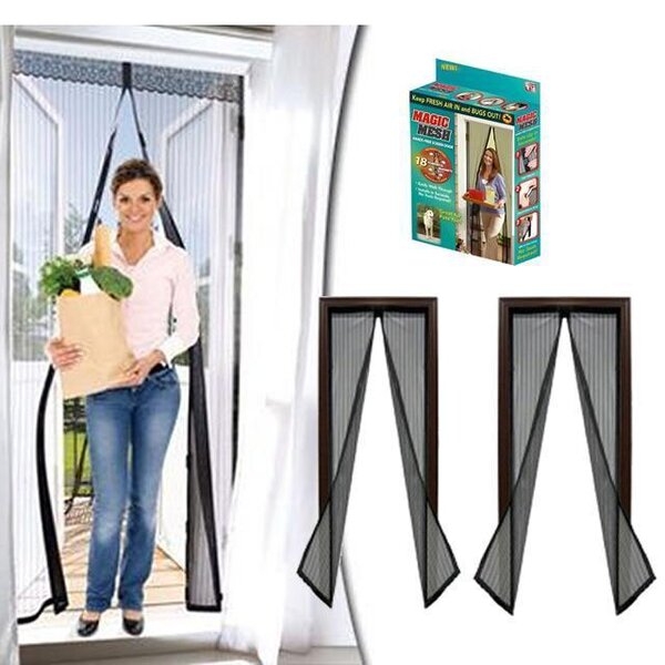 Set 3 perdele magnetice impotriva insectelor, 210 x 100 cm