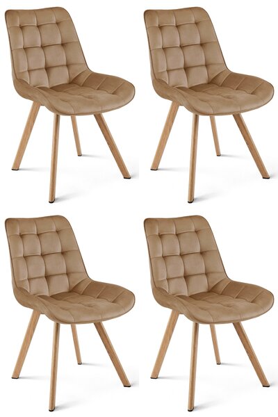 Scaun de masa SORIA VELVET, maro