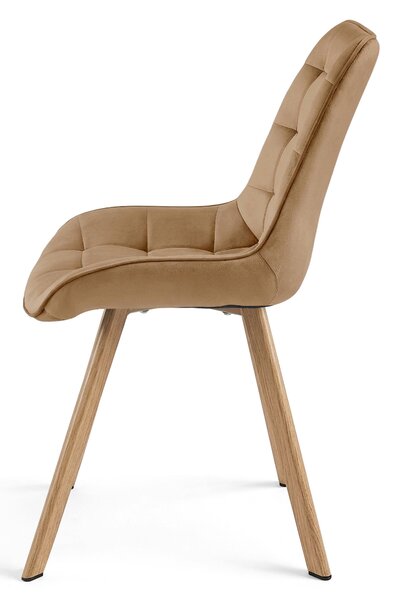 Scaun de masa SORIA VELVET, maro