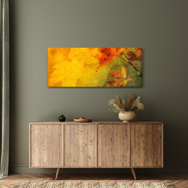 Tablou - Frunze de toamnă (120x50 cm)