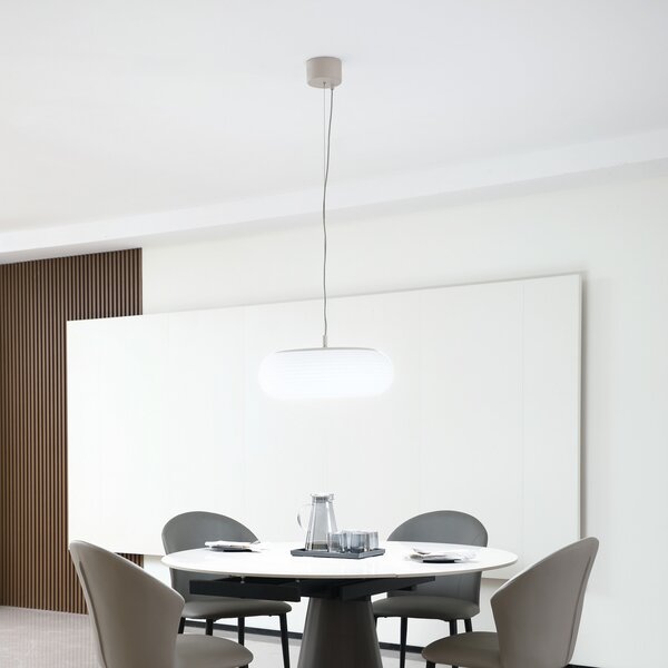 Lucande Smart LED suspendat Bolti, alb, RGBW, CCT, Tuya, reglabil, Alb, Camera de zi / sufragerie, Plastic, Modern