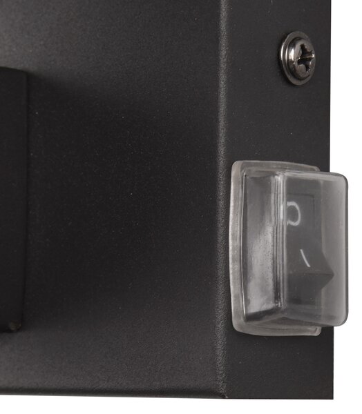 Trio Lighting Kula aplică baie, abajur de sticlă IP44 negru, Negru, Baie, Metal, Modern, glob