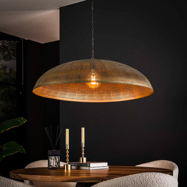 Zijlstra Cosbro lampă suspendată, antic bronz, Ø 92 cm, reglabil, Bronz / Alamă Veche, Camera de zi / sufragerie, Metal