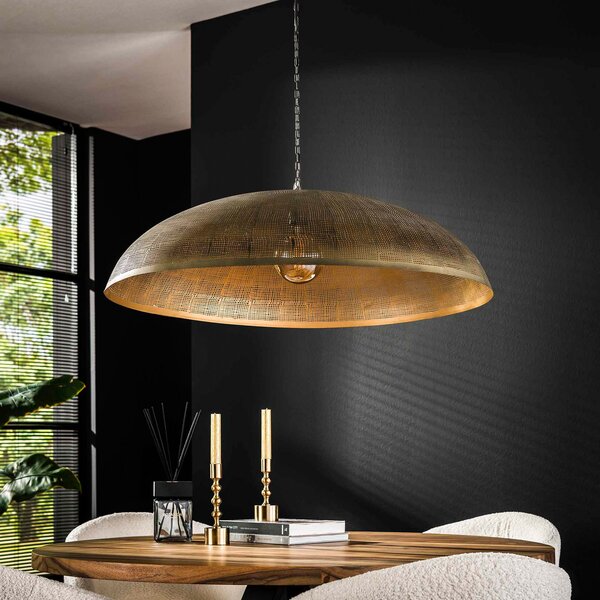 Zijlstra Cosbro lampă suspendată, antic bronz, Ø 92 cm, reglabil, Bronz / Alamă Veche, Camera de zi / sufragerie, Metal