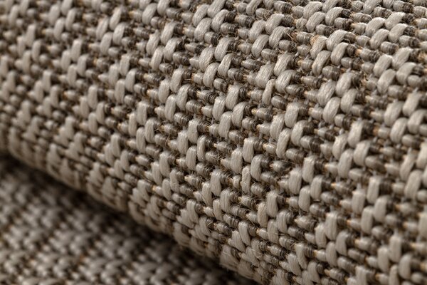 Covor sisal Floorlux 50002 Romburi şampanie si taupe