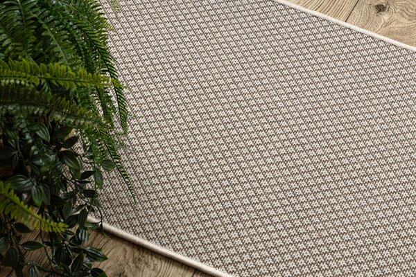 Covor sisal Floorlux 50002 Romburi şampanie si taupe