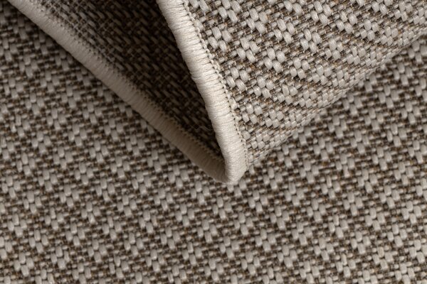 Covor sisal Floorlux 50002 Romburi şampanie si taupe