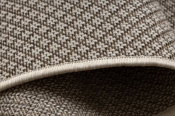 Covor sisal Floorlux 50002 Romburi şampanie si taupe