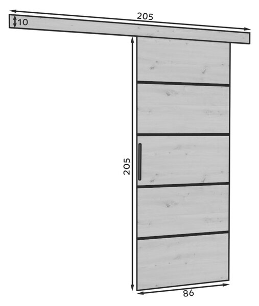 Uși culisante 86 cm. Promo -22%. 1089758