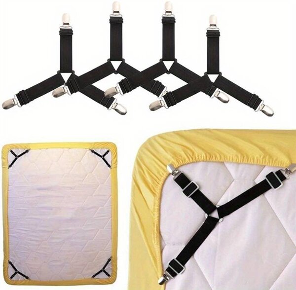 Set 4 cleme de prindere cearceaf