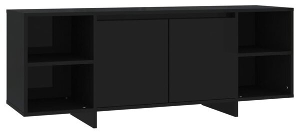 Comodă TV, negru, 130x35x50 cm, PAL