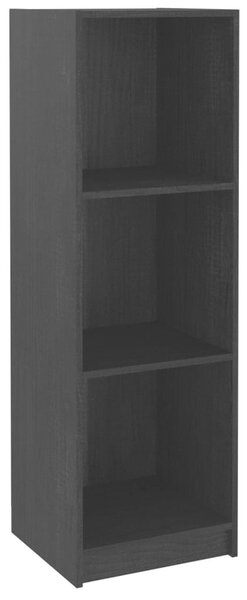 Bibliotecă/Separator cameră negru, 36x33x110 cm, lemn masiv pin