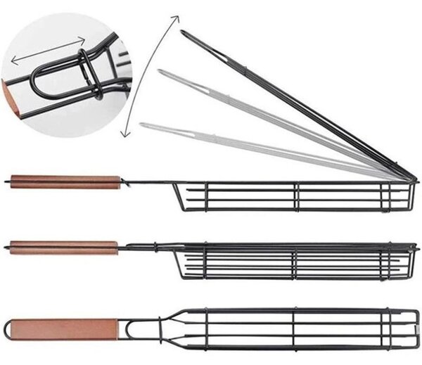 Set 3 x frigaruie pentru gratar, reutilizabila