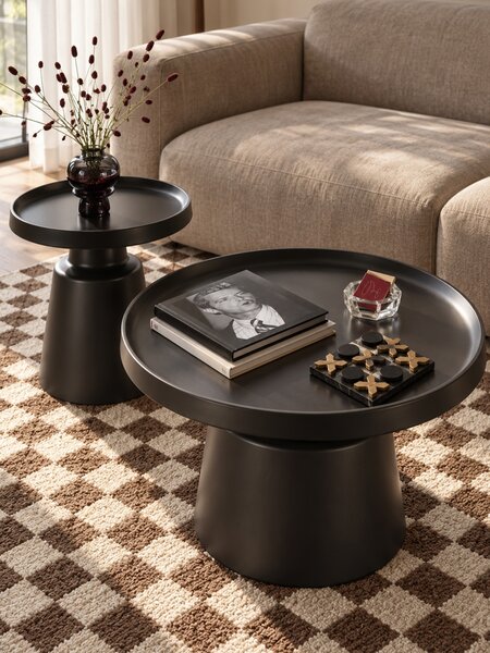Set măsuțe de cafea Nerox - negru mat