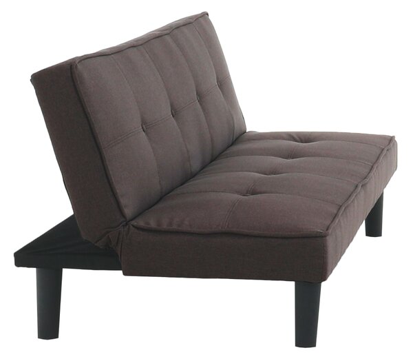 KONDELA Canapea extensibilă, maro/negru, ZELDA NEW