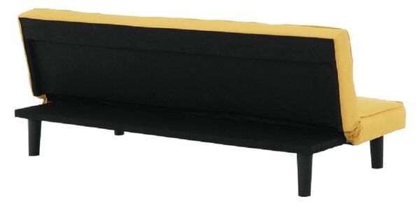 KONDELA Canapea extensibilă, muştar/negru, ZELDA NEW