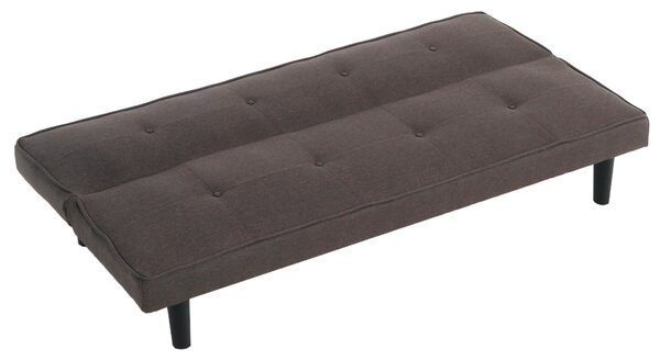 KONDELA Canapea extensibilă, maro/negru, ZELDA NEW