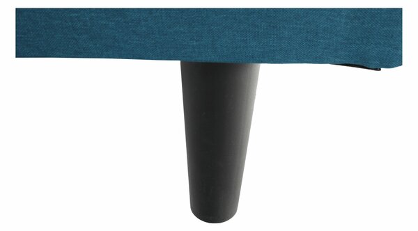 KONDELA Canapea extensibilă, albastru/negru, ZELDA NEW