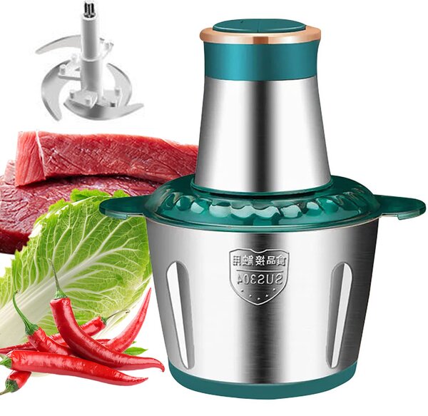 Tocator electric inox 250 W, 2 Litri, legume si fructe