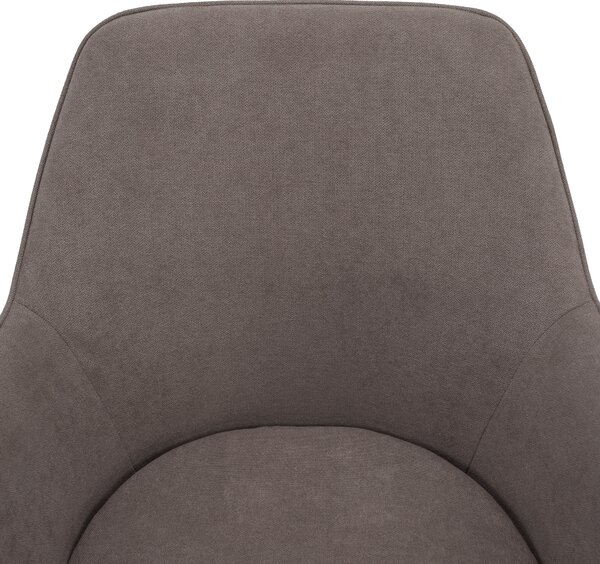 KONDELA Fotoliu de design,gri-maroniu Taupe/negru, ILKOM