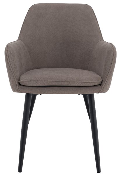 KONDELA Fotoliu de design,gri-maroniu Taupe/negru, ILKOM