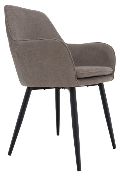 KONDELA Fotoliu de design,gri-maroniu Taupe/negru, ILKOM