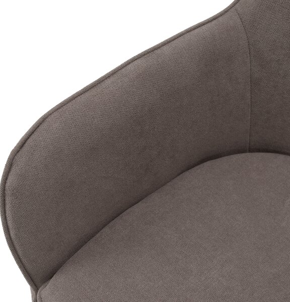 KONDELA Fotoliu de design,gri-maroniu Taupe/negru, ILKOM