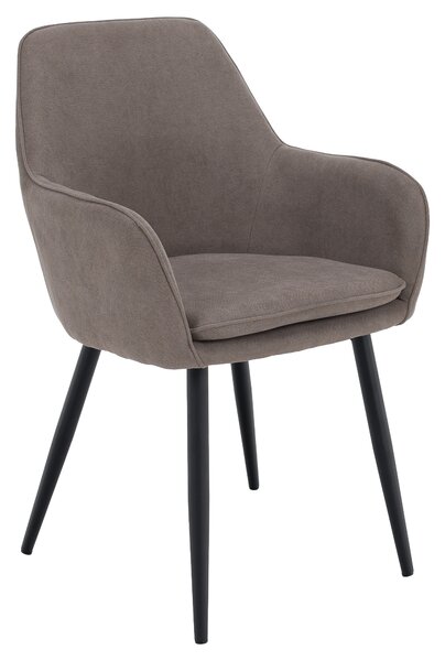 KONDELA Fotoliu de design,gri-maroniu Taupe/negru, ILKOM