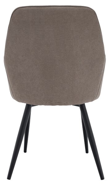 KONDELA Fotoliu de design,gri-maroniu Taupe/negru, ILKOM