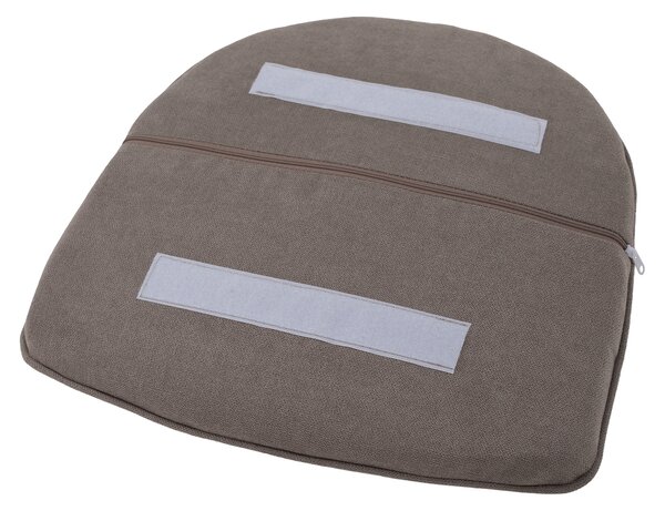 KONDELA Fotoliu de design,gri-maroniu Taupe/negru, ILKOM